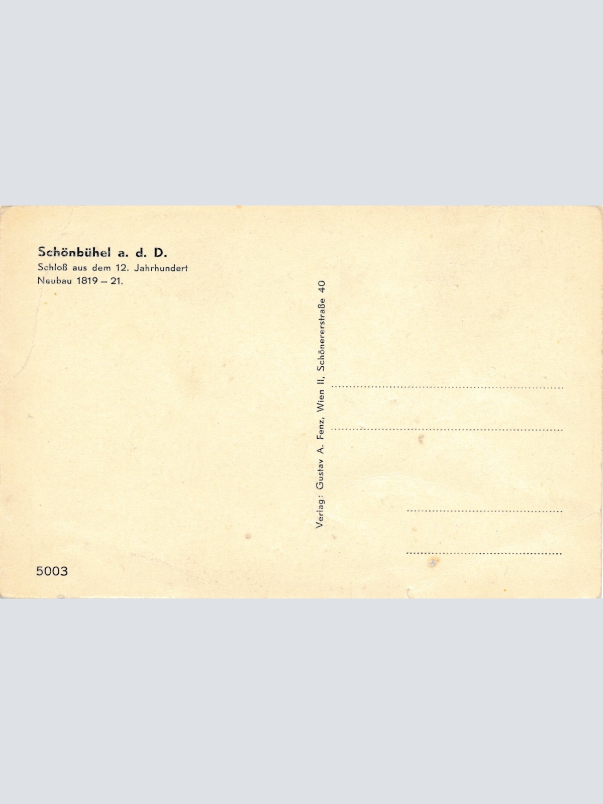 AK aus Schönbühel an der Donau mit Schloss Niederösterreich (6976)