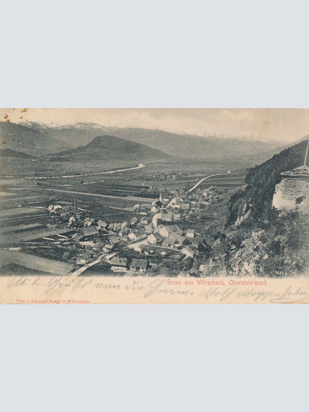 AK gruß aus Wörschach Steiermark (6076)