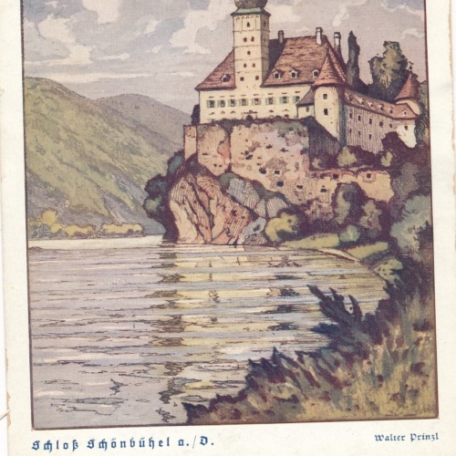 AK aus Schönbühel an der Donau mit Schloss Niederösterreich (6996)