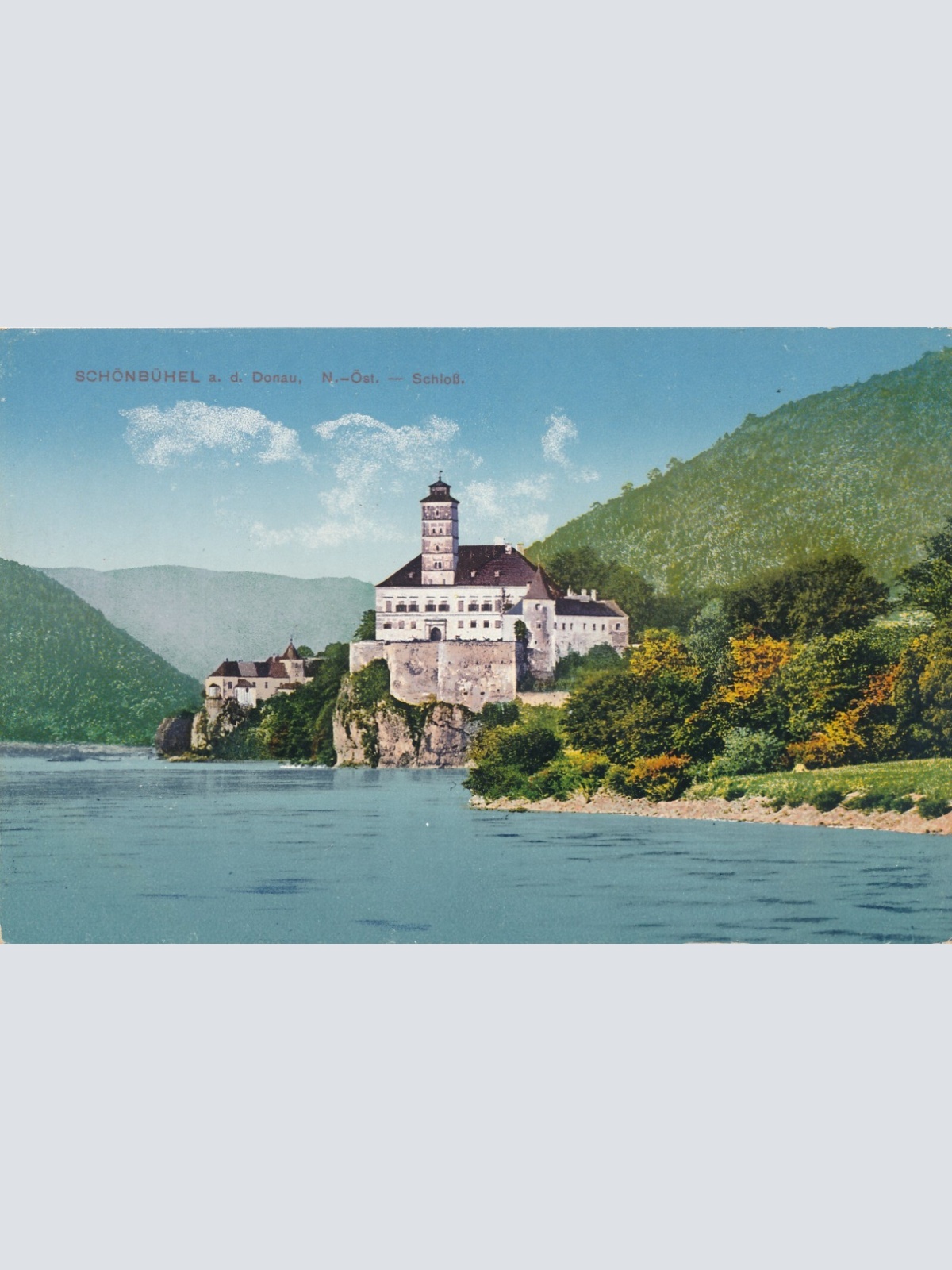 AK aus Schönbühel an der Donau mit Schloss Niederösterreich (6979)