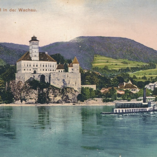 AK aus Schönbühel an der Donau mit Schloss Niederösterreich (6982)