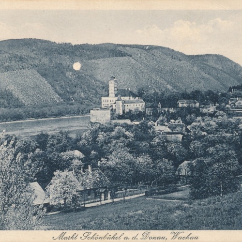 AK aus Schönbühel an der Donau mit Schloss Niederösterreich (6986)