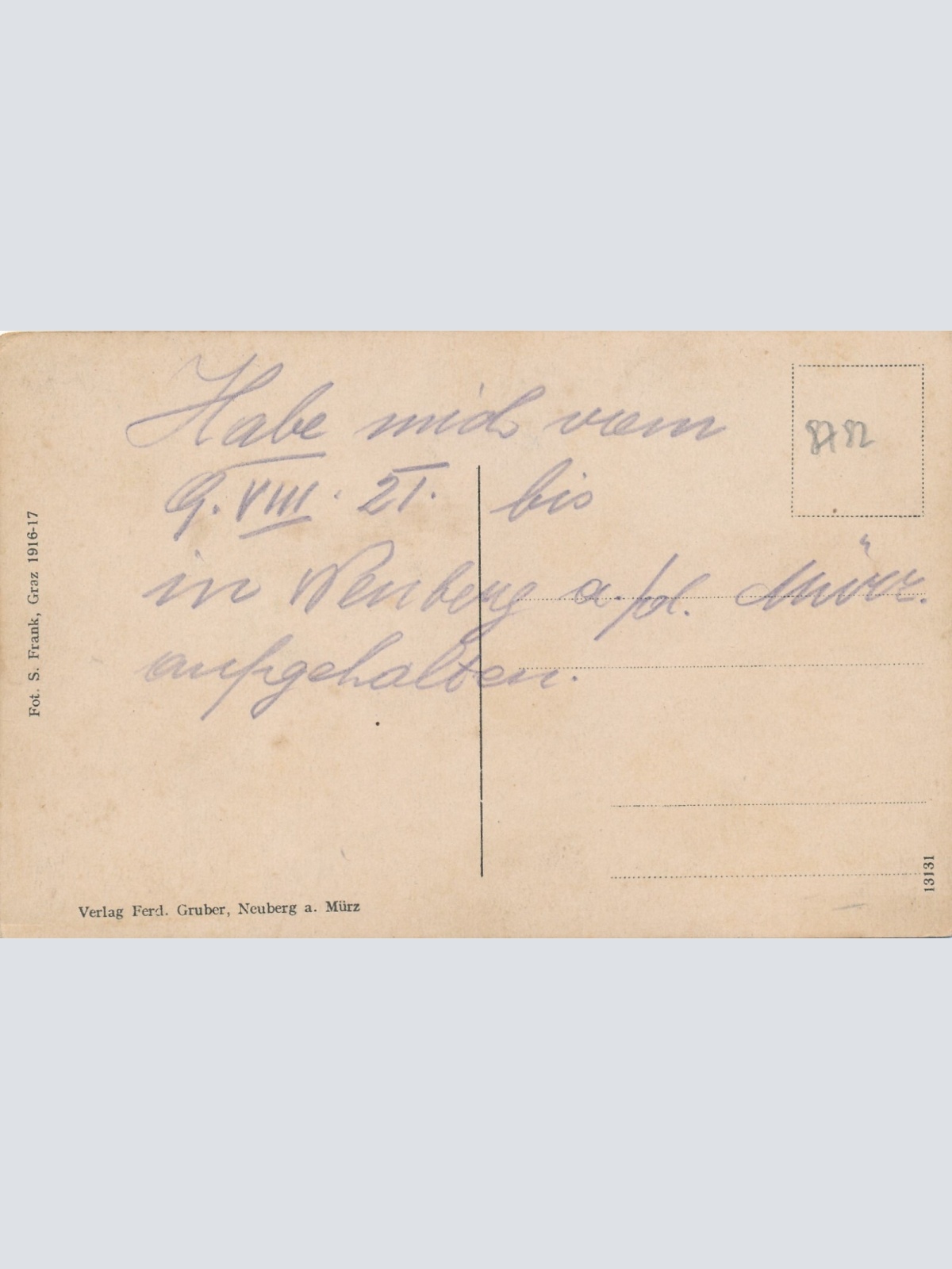 AK aus Neuberg an der Mürz mit Schneealpe Steiermark (7040)