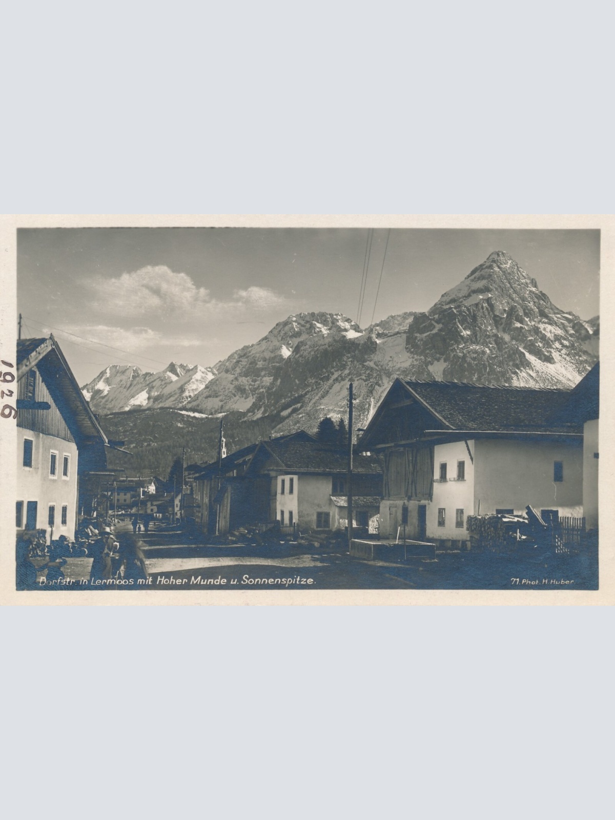 AK aus Lermoos Dorfstrasse Tirol (6933)