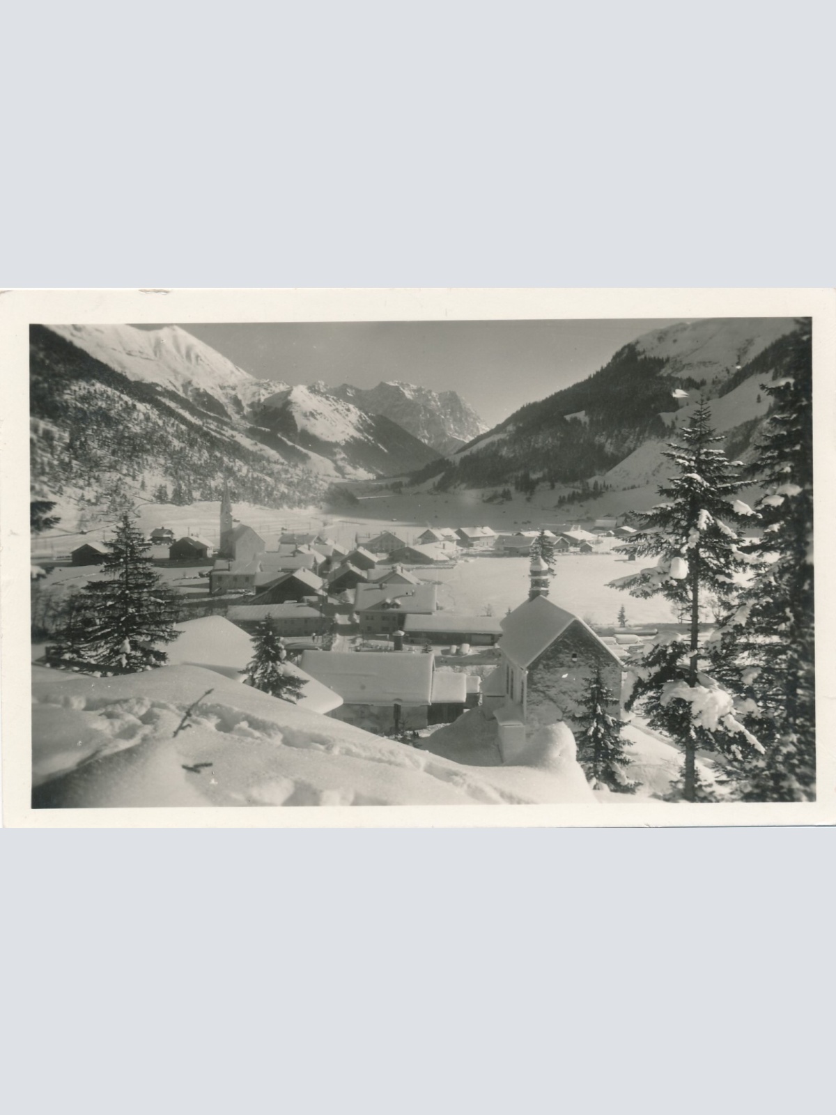 AK aus Bichlbach Hochalpiner Wintersportplatz Winterkarte Tirol (6929)