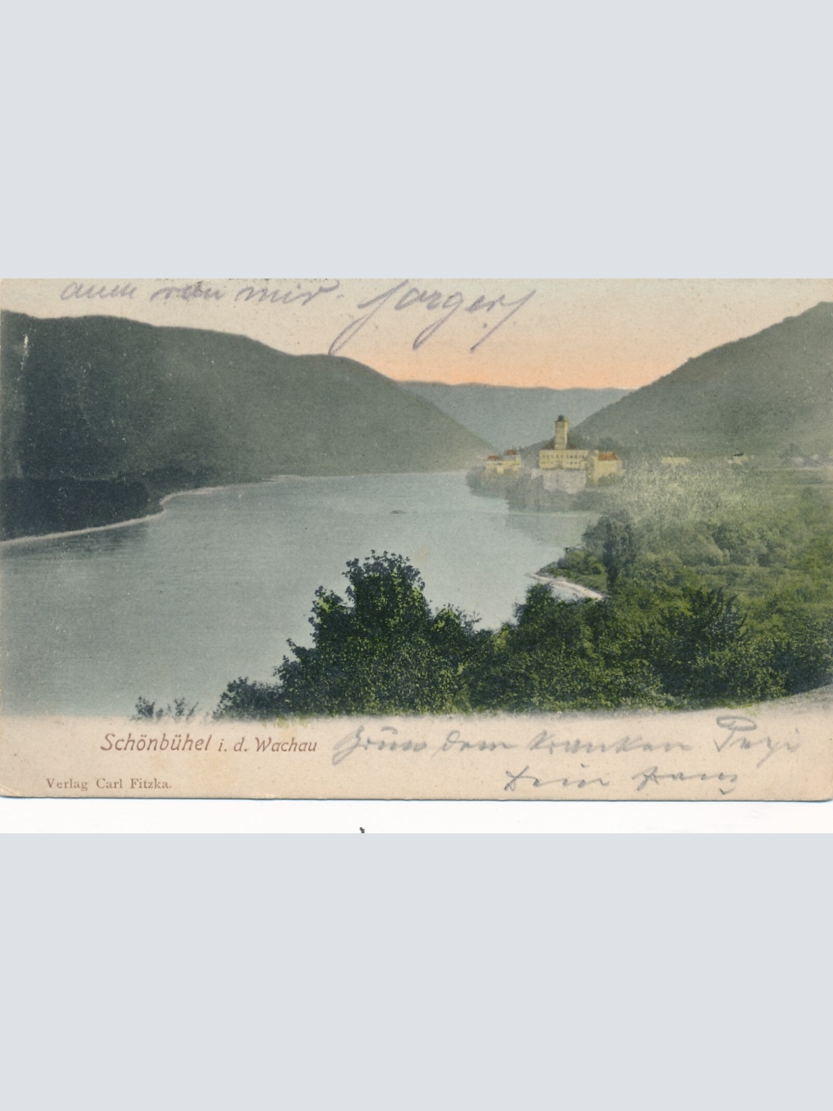 AK aus Schönbühel an der Donau mit Schloss Niederösterreich (6973)