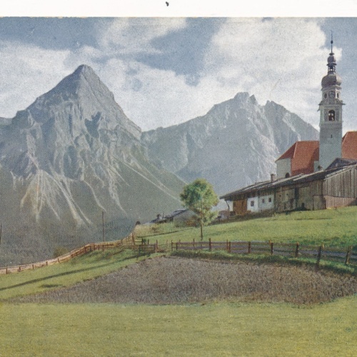 AK aus Lermoos mit Sonnenspitze Tirol (6961)