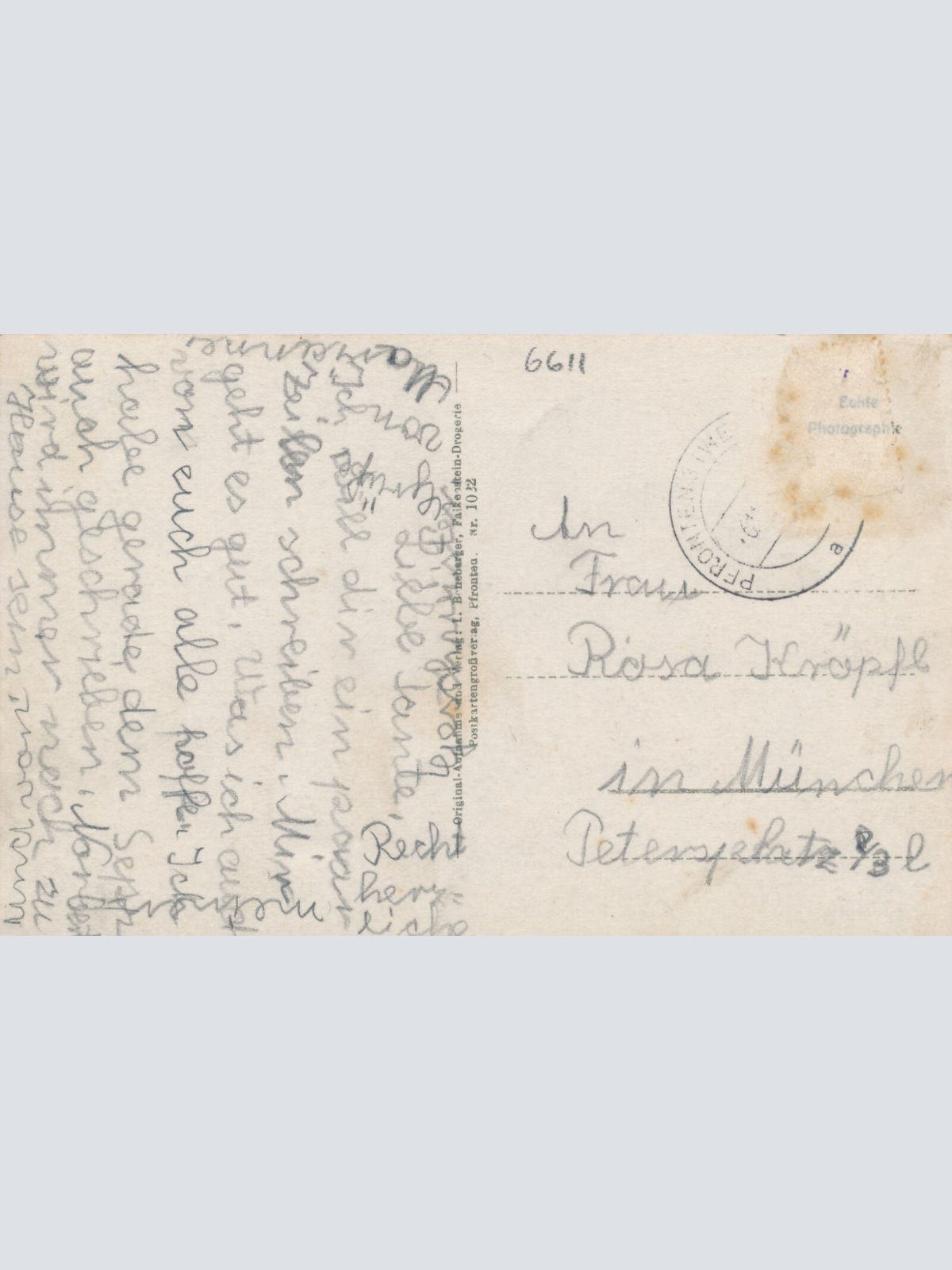 AK vom Hotel Forelle am Plansee mit Thaneller Tirol (6948)