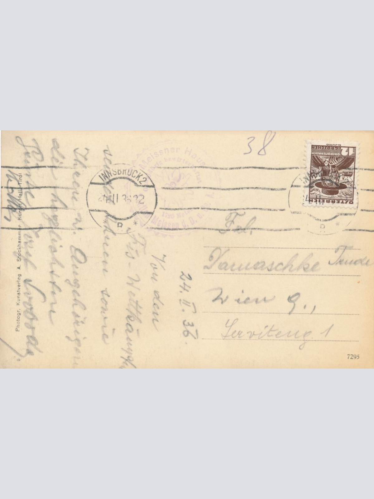 AK vom Meissenerhaus Tirol (6952)