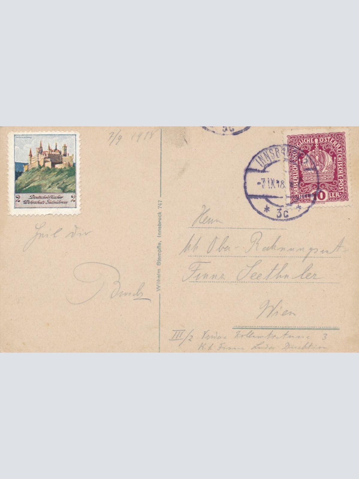 AK vom Schloss Tratzberg Tirol (6953)