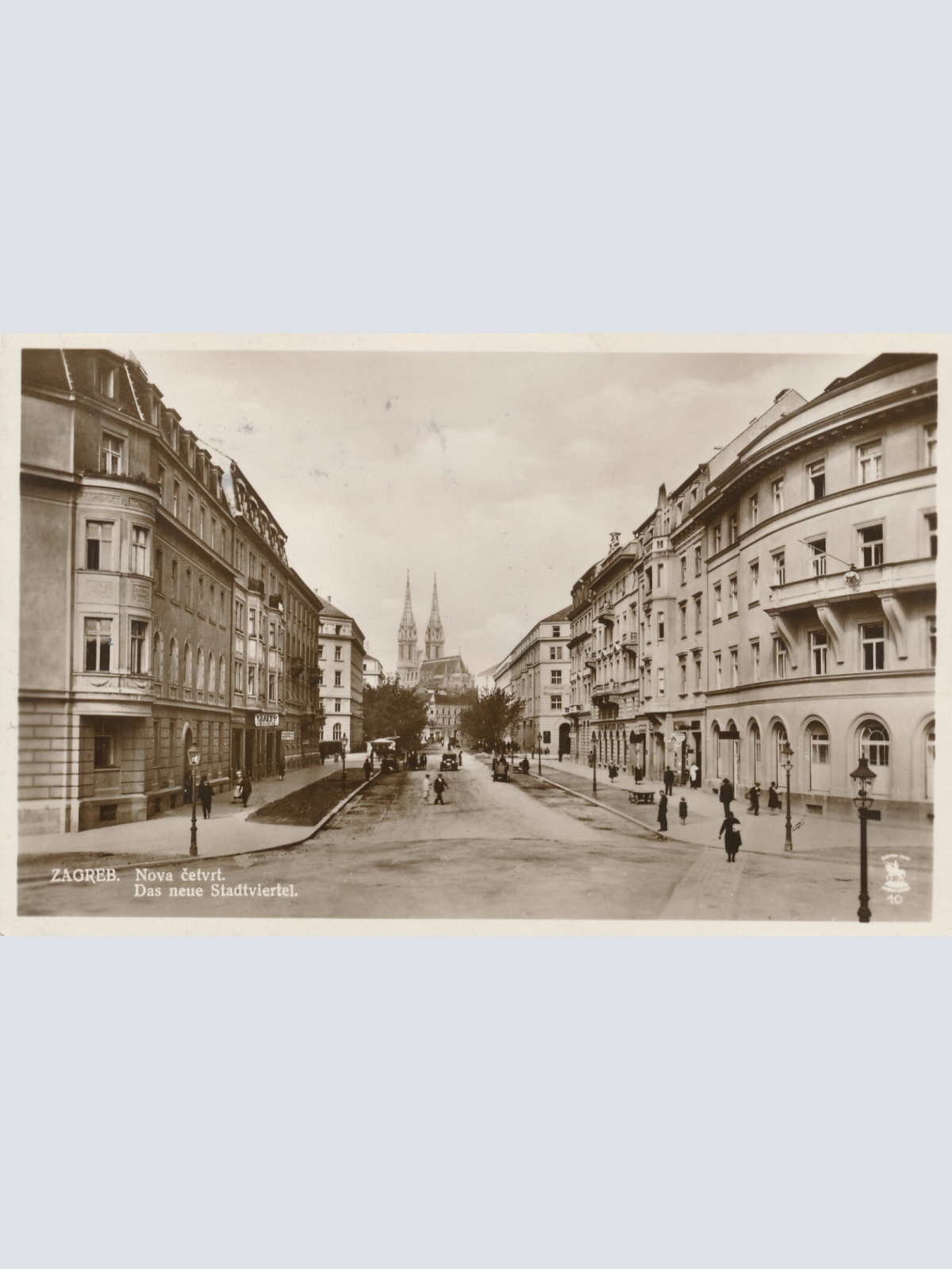 AK aus Nova étvrt das neue Stadviertel Kroatien (6464)