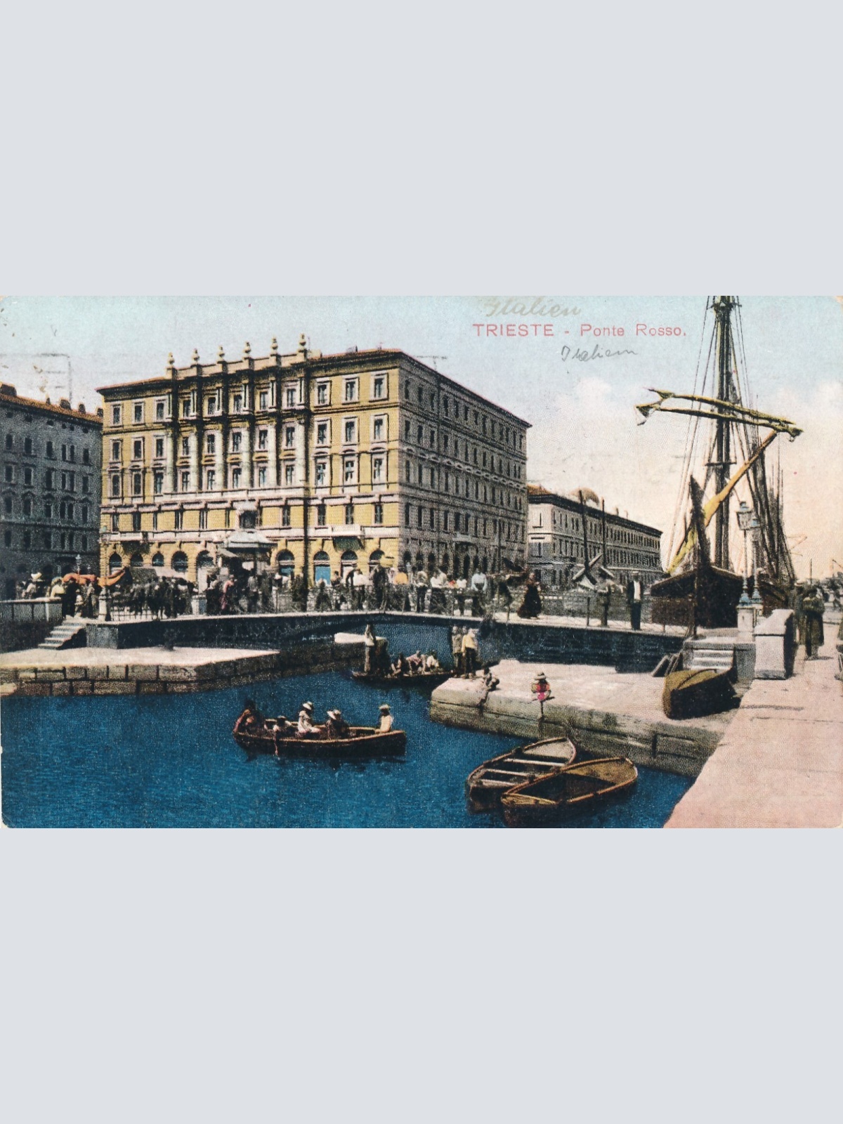 AK aus Triest - Trieste Ponte Rosso Italien (6724)