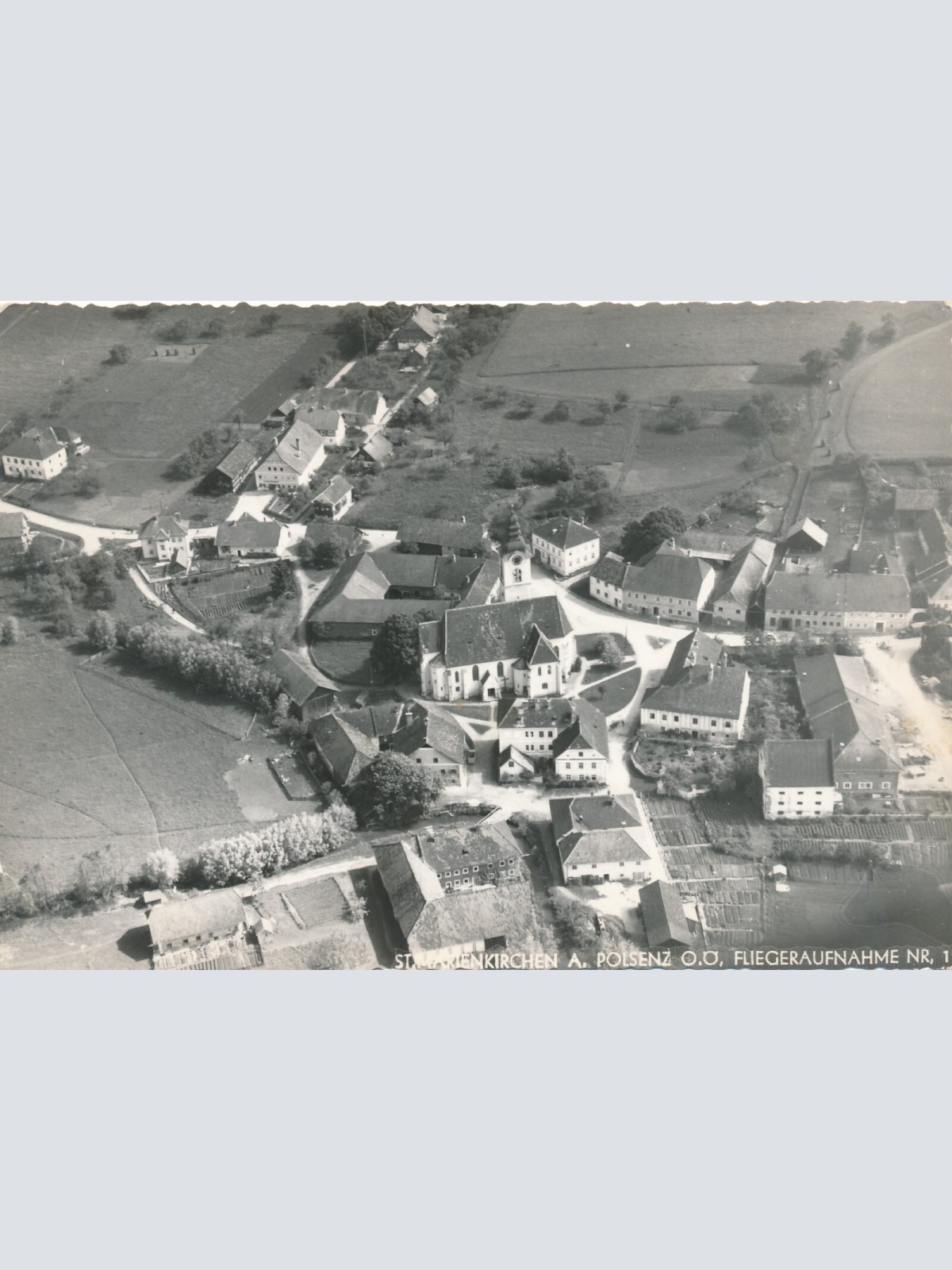AK aus St. Marienkirchen Fliegeraufnahme Nr.1 Oberösterreich (6765)