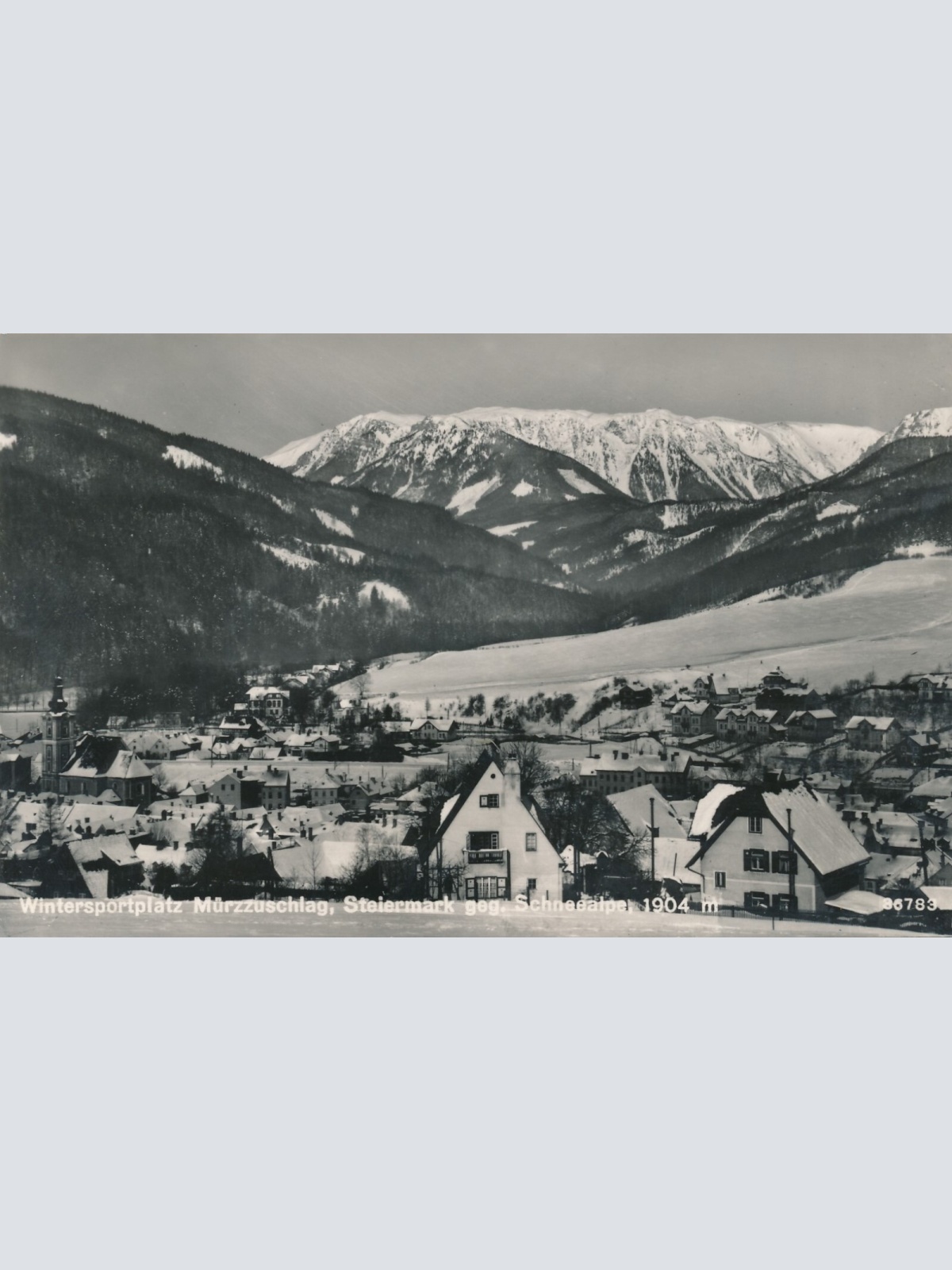 AK aus Mürzzuschlag mit Wintersportplatz Steiermark (7326)