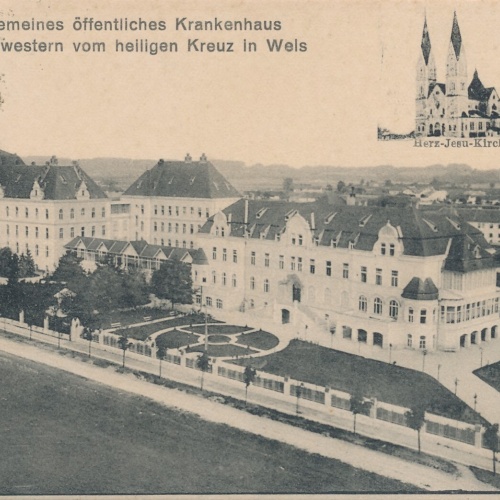 AK aus Wels Krankenhaus der Schwestern vom Heil. Kreuz Oberösterreich (6753)