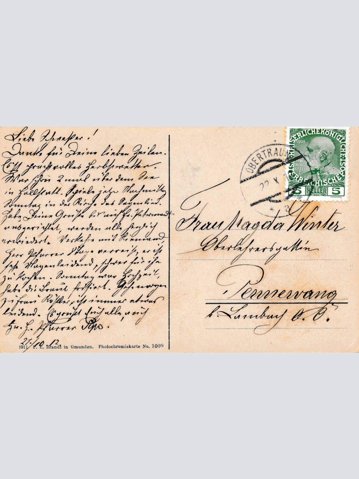 AK aus Obertraun am Hallstättersee Oberösterreich (6472)