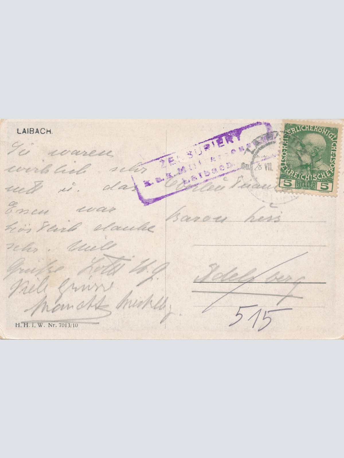 AK aus Laibach Slowenien (6445)