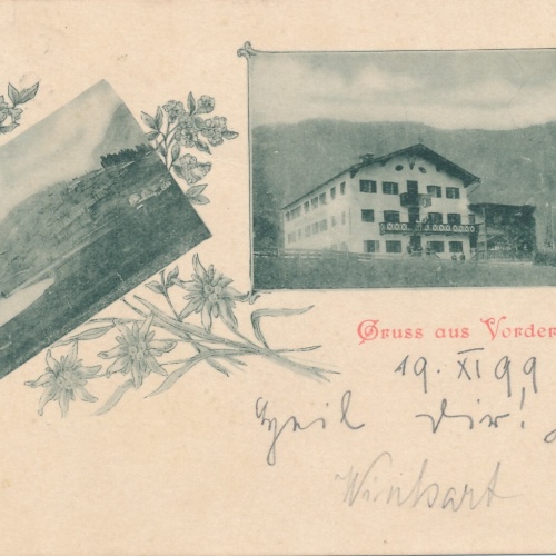 AK gruss aus Vorderthiersee Tirol (6458)