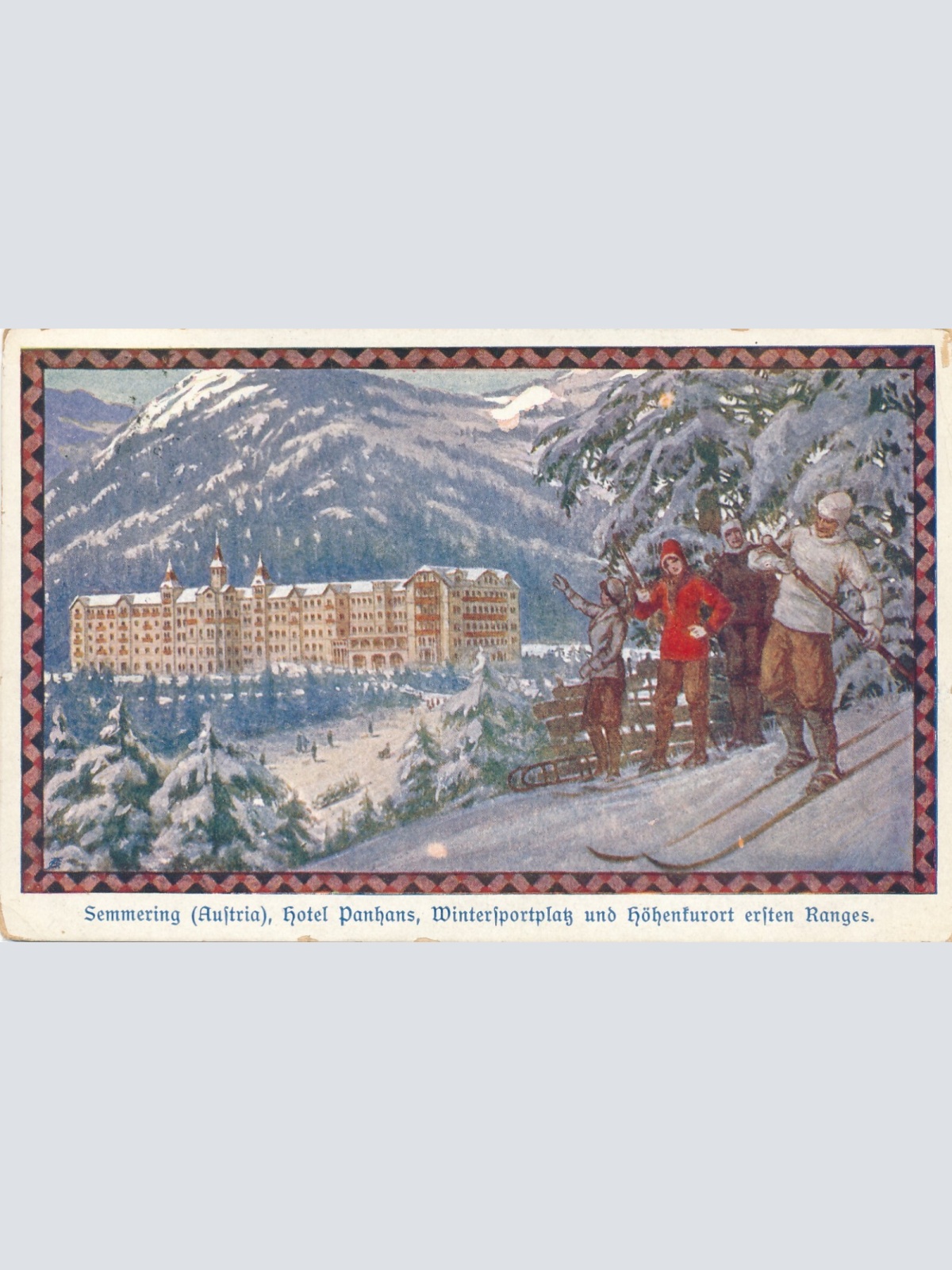 AK aus Semmering mit Hotel Panhans Niederösterreich (7405)