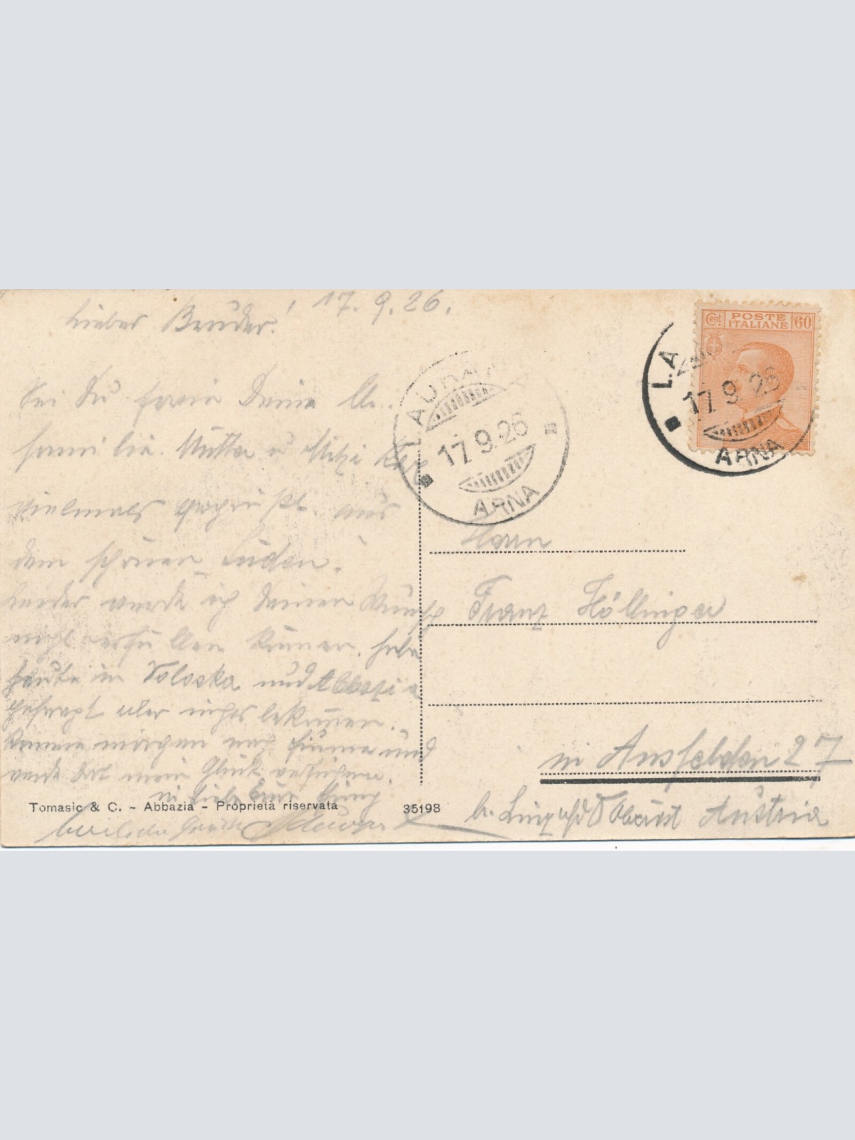 AK aus Abbazia Kroatien (7283)