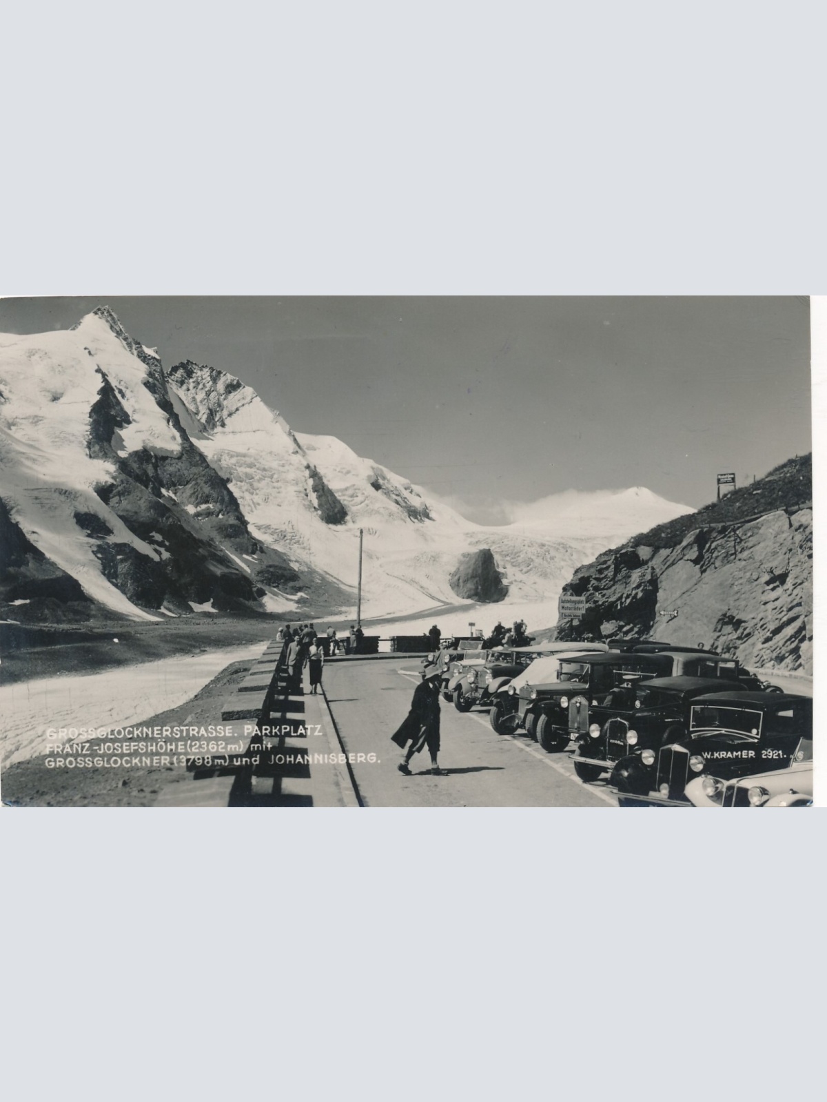 AK am Grossglockner mit Grossglocknerstrasse und Oldtimer Kärnten (7265)