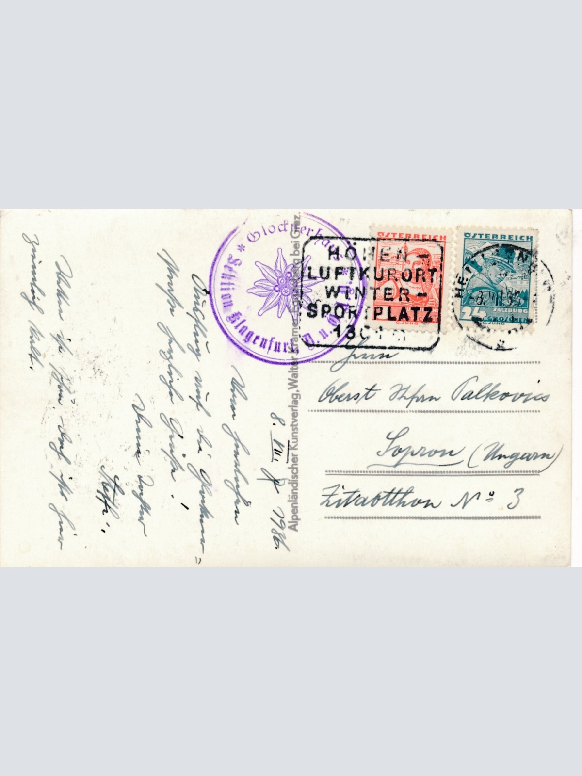 AK am Grossglockner mit Grossglocknerstrasse und Oldtimer Kärnten (7265)