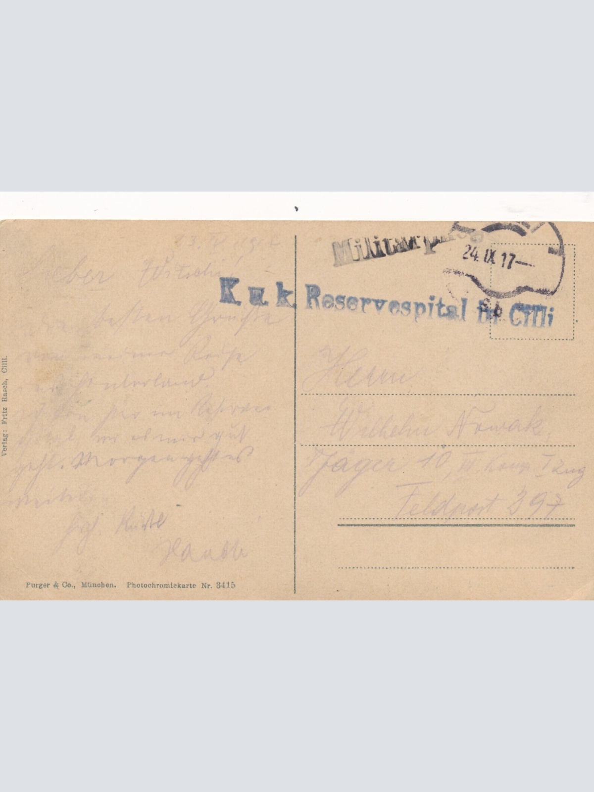 AK aus Cilli Josefiberg Slowenien (7279)