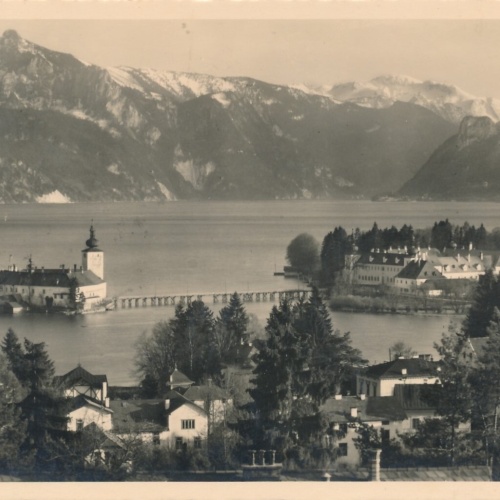 AK aus Gmunden mit Schloß Ort Oberösterreich (7439)
