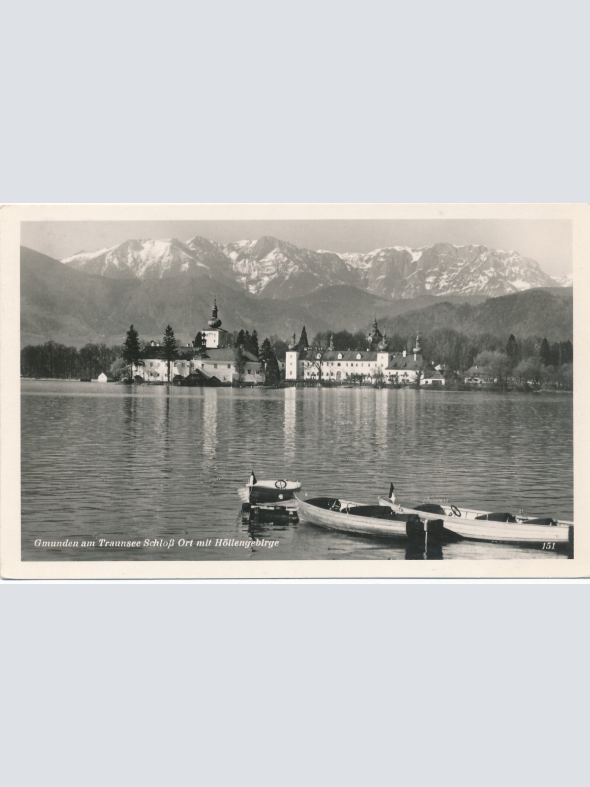 AK aus Gmunden mit Schloß Ort Oberösterreich (7440)