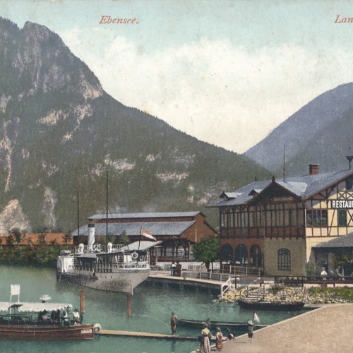 AK aus Ebensee Landungsplatz Oberösterreich (7447)