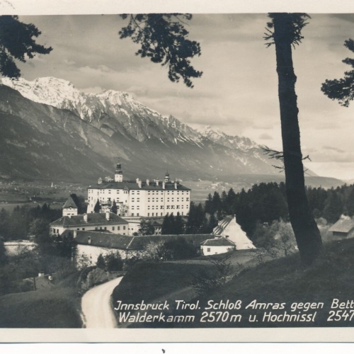 AK aus Innsbruck mit Schloß Ambras Tirol (7425)