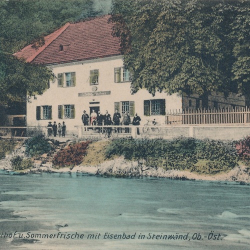 AK vom Zieglers Gasthaus mit Eisenbad Oberösterreich (7472)