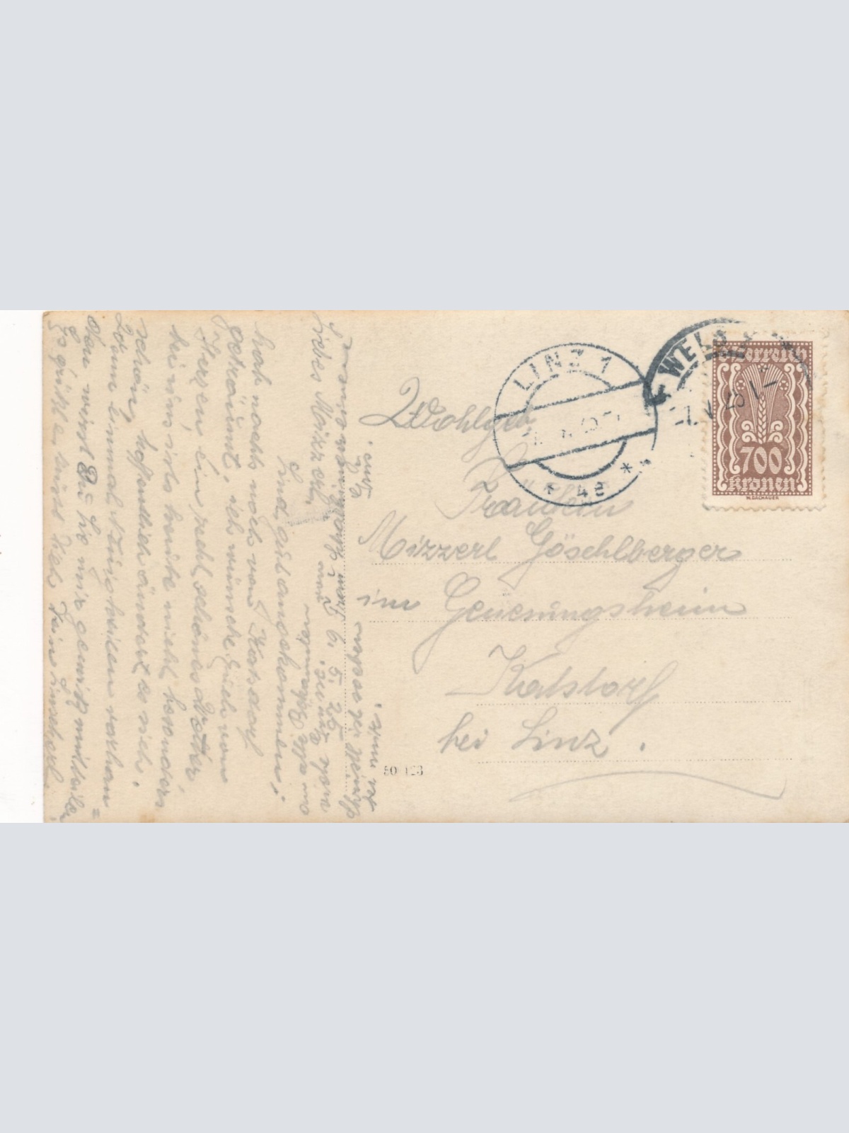 AK aus Wels mit Wasserturm Oberösterreich (7456)