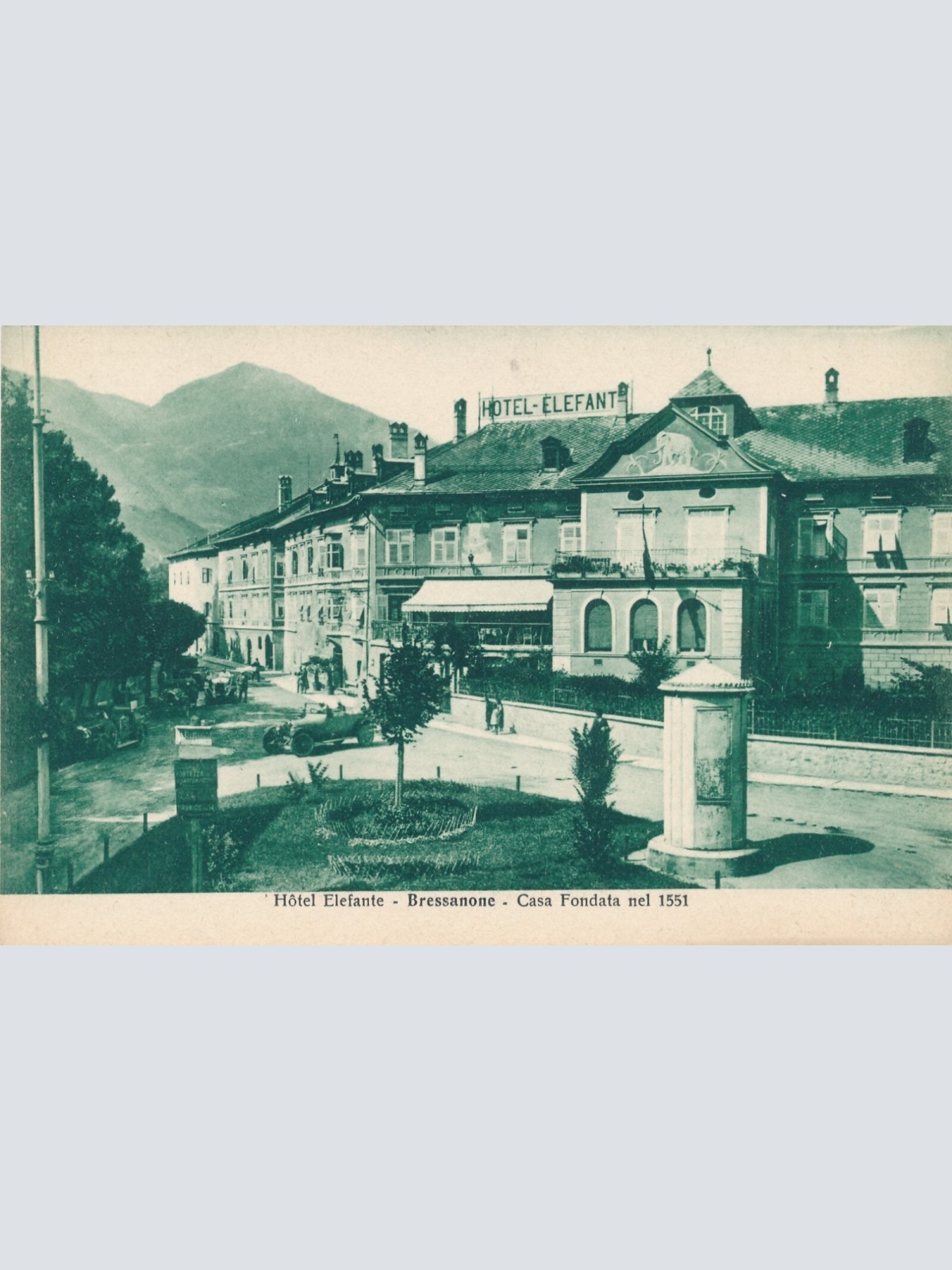 AK aus Bressanone mit Hotel Elefante Italien (7071)