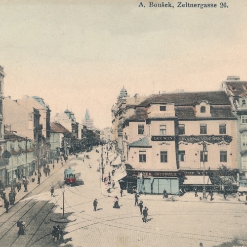 AK aus Prag Graben Tschechoslowakei Ansichtskarte (16241)