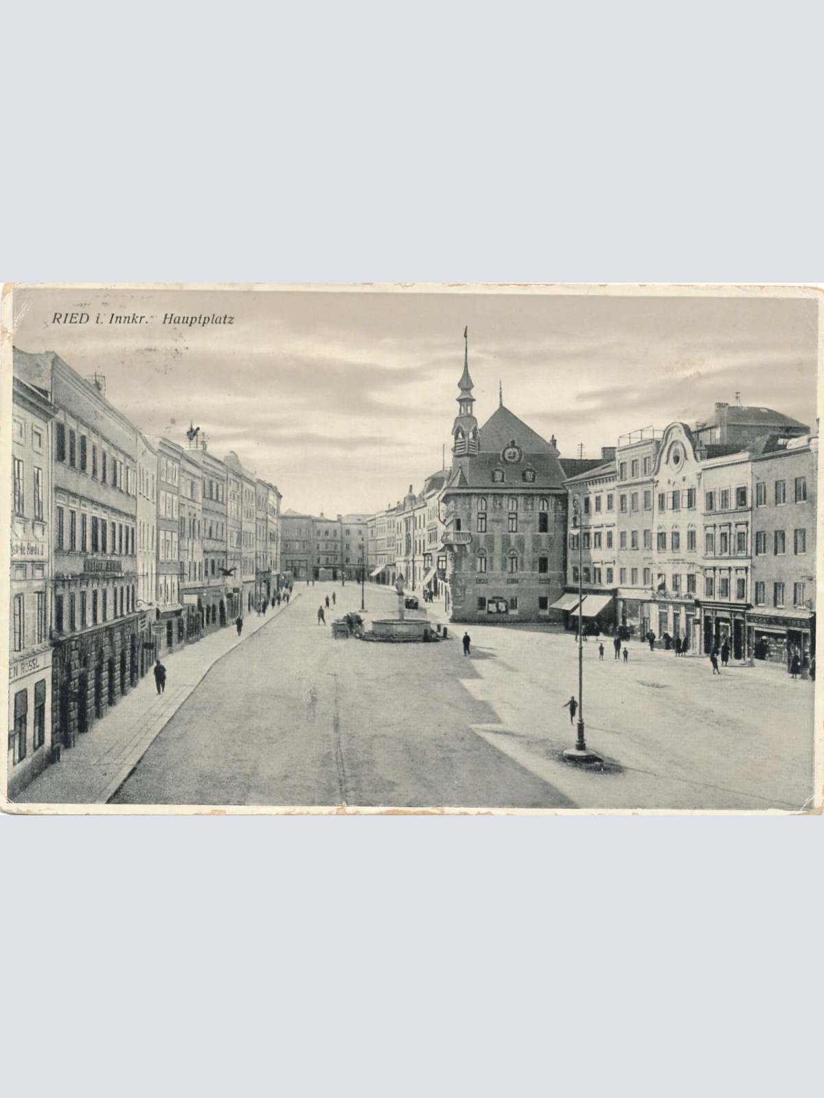 AK aus Ried Hauptplatz Oberösterreich (7693)