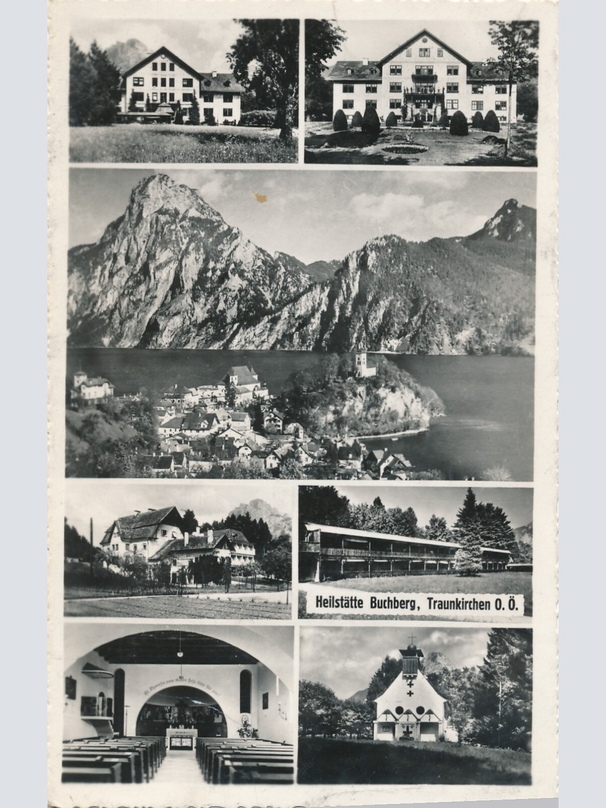 AK aus Traunkirchen mit Heilstätte Buchberg Mehrbildkarte Oberösterreich (7680)