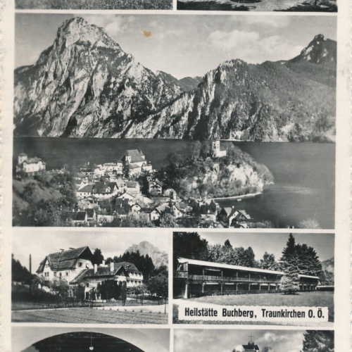 AK aus Traunkirchen mit Heilstätte Buchberg Mehrbildkarte Oberösterreich (7680)