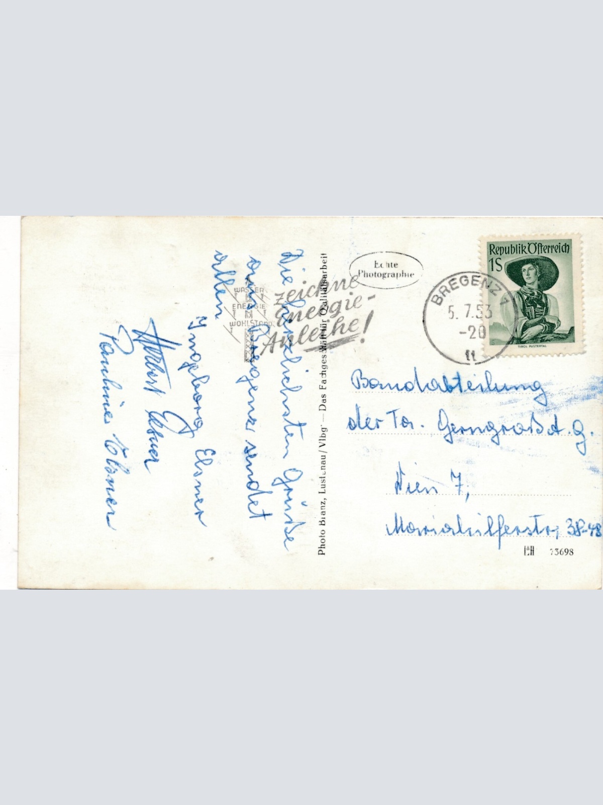 AK aus Bregenz Hafen Fliegeraufnahme Vorarlberg (7718)