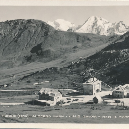 AK aus Passo Pordoi Albergo Maria Italien (7720)