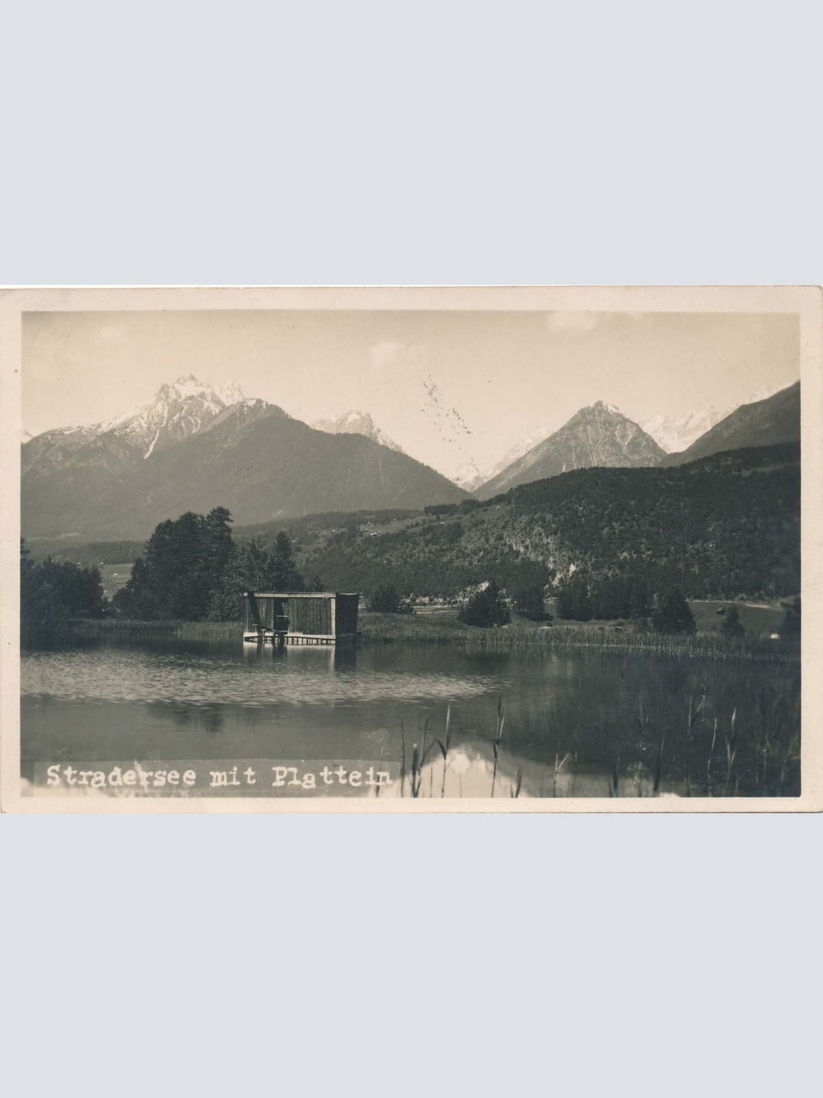 AK vom Stradersee mit Plattein Vorarlberg (7707)