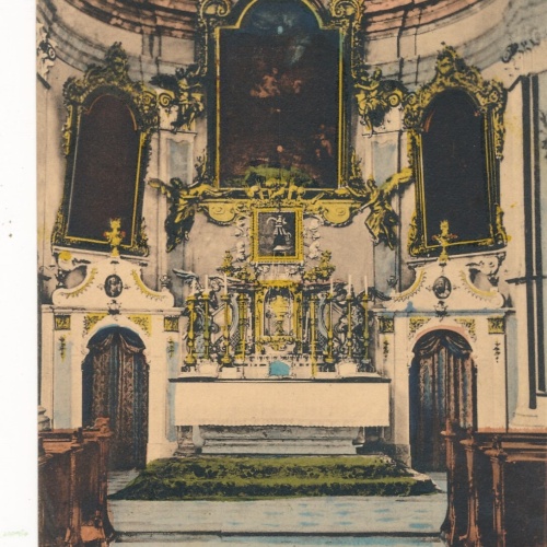 AK aus Eisenstadt inneres einer Kirche Kismarton Burgenland (7184)