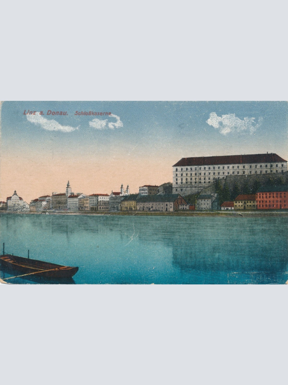 AK aus Linz an der Donau mit Schlßkaserne Oberösterreich (7626)