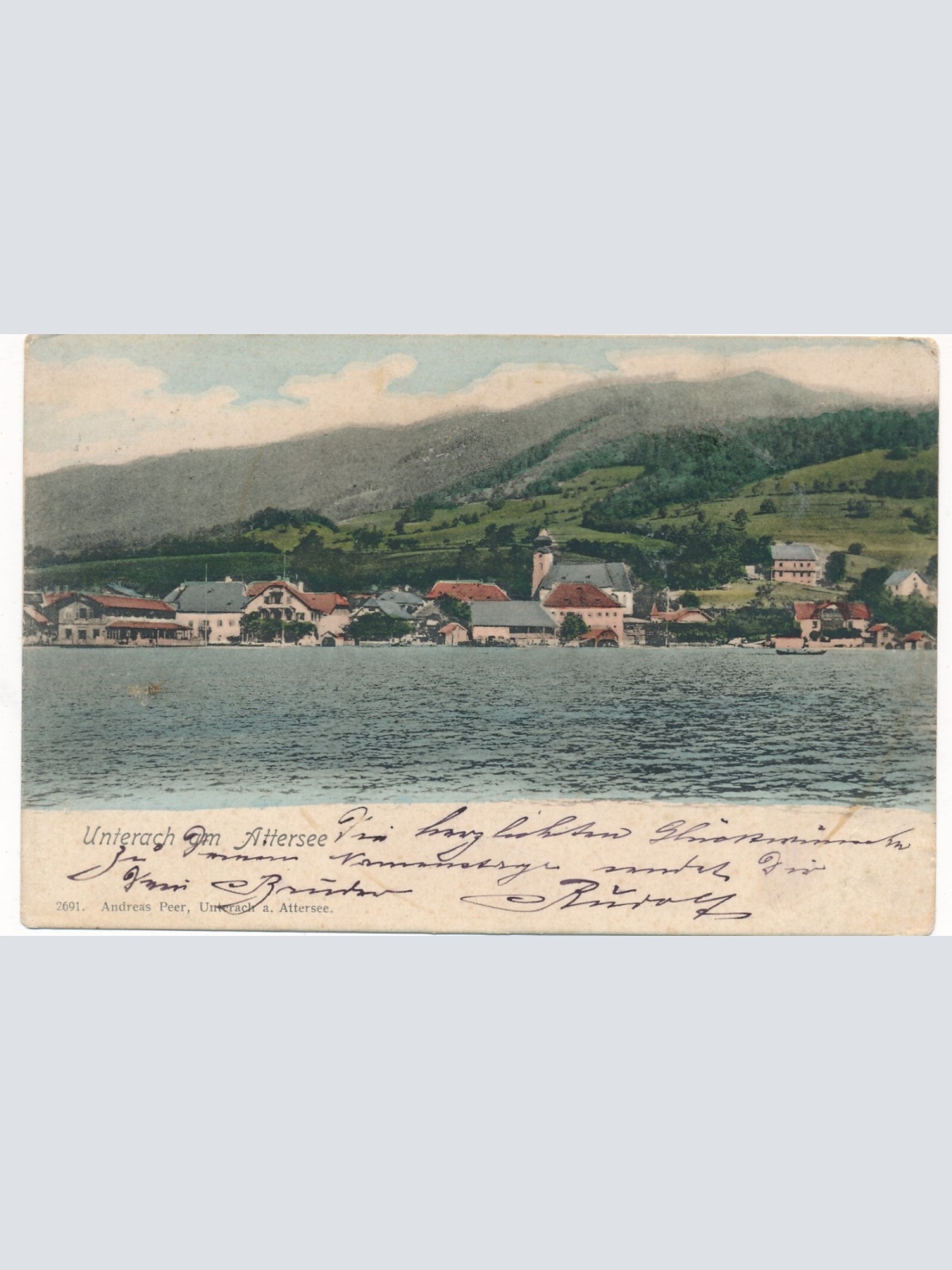 AK aus Unterach am Attersee Oberösterreich (7666)