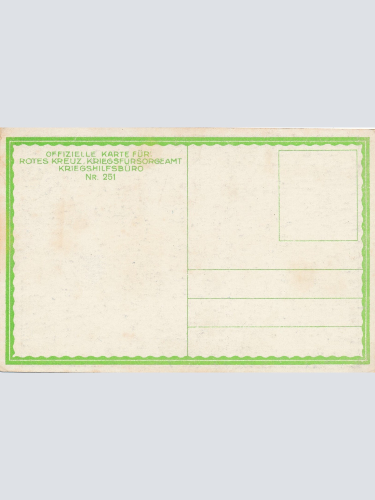 Rot Kreuz Karte Nr.251 Kavalleriepatroille (7087)