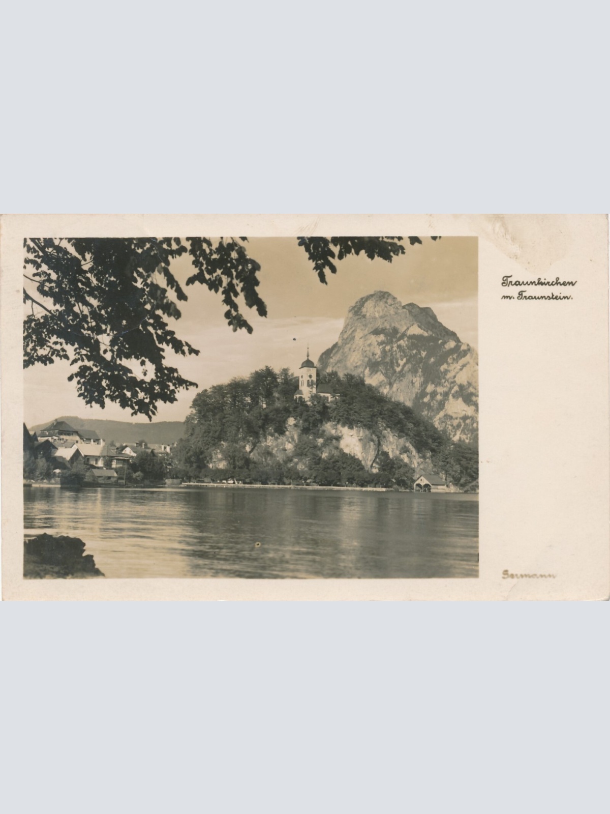 AK aus Traunkirchen mit Traunstein Oberösterreich (7670)