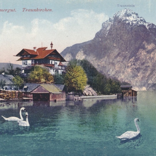 AK aus Traunkirchen mit Traunstein Oberösterreich (7674)