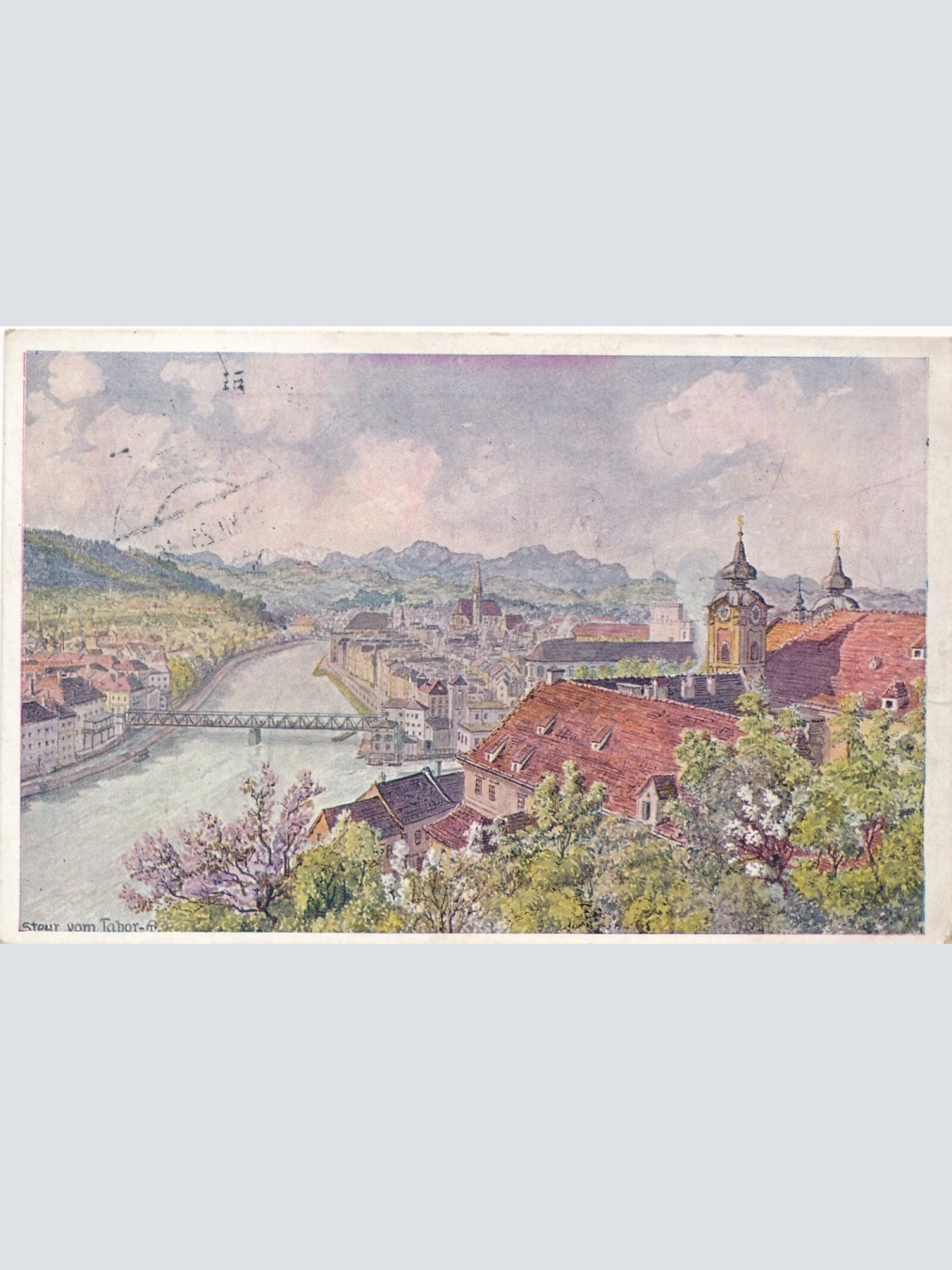 AK, Steyr, Ausblick vom Tabor, Oberösterreich (S2079)