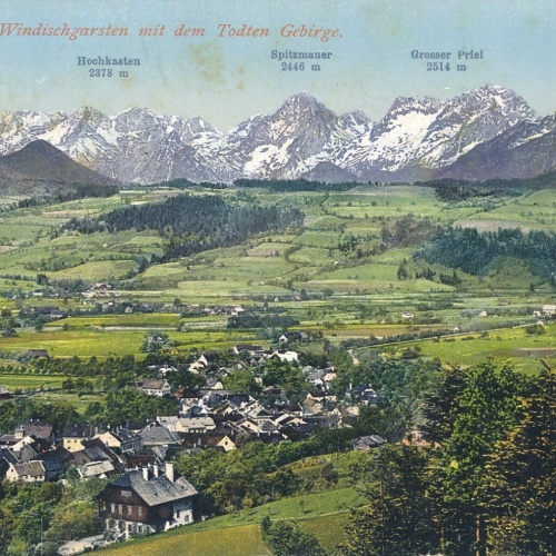 AK, Pyhrnbahn, Windischgarsten mit dem Todten Gebirge, Oberösterreich (S2084)