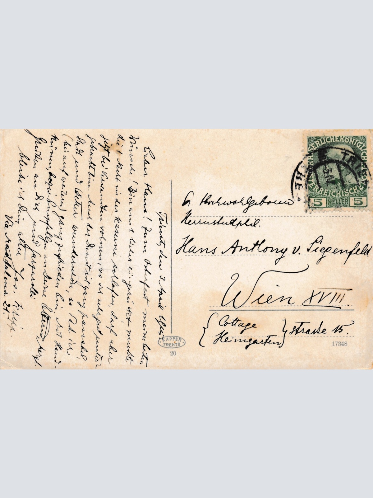 AK aus Trento Italien (7763)